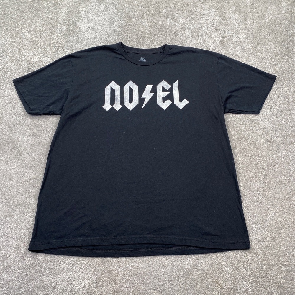 NOEL Christmas Rock Band T Shirt 2XL Black AC/DC  Body Rags